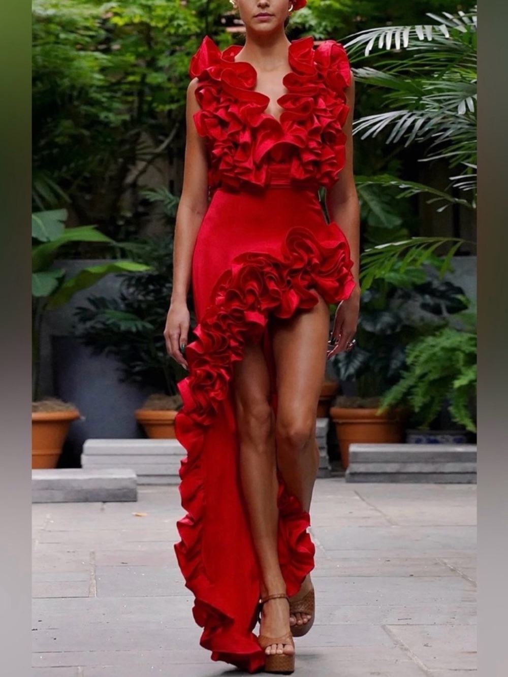 2 Piece Sexy Red Outfit